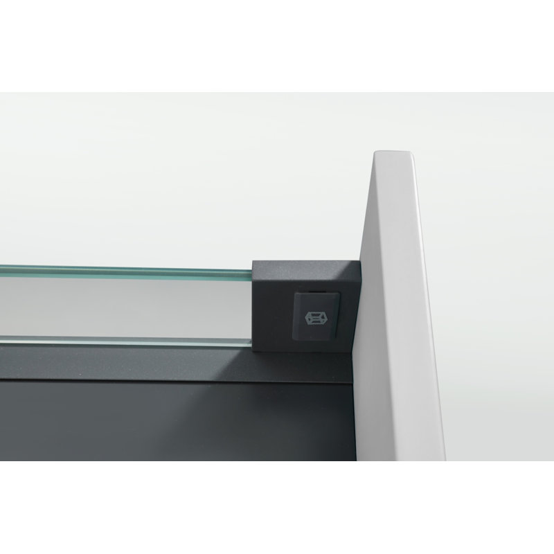 24.01'' Single Bathroom Vanity with Acrylic Top, High Gloss White
