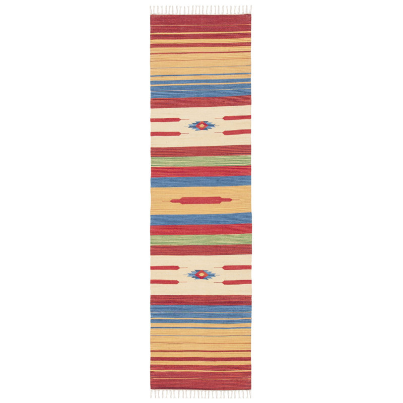 Barefield Hand Woven Southwestern Area Rug, Runner 2'3" x 9'
