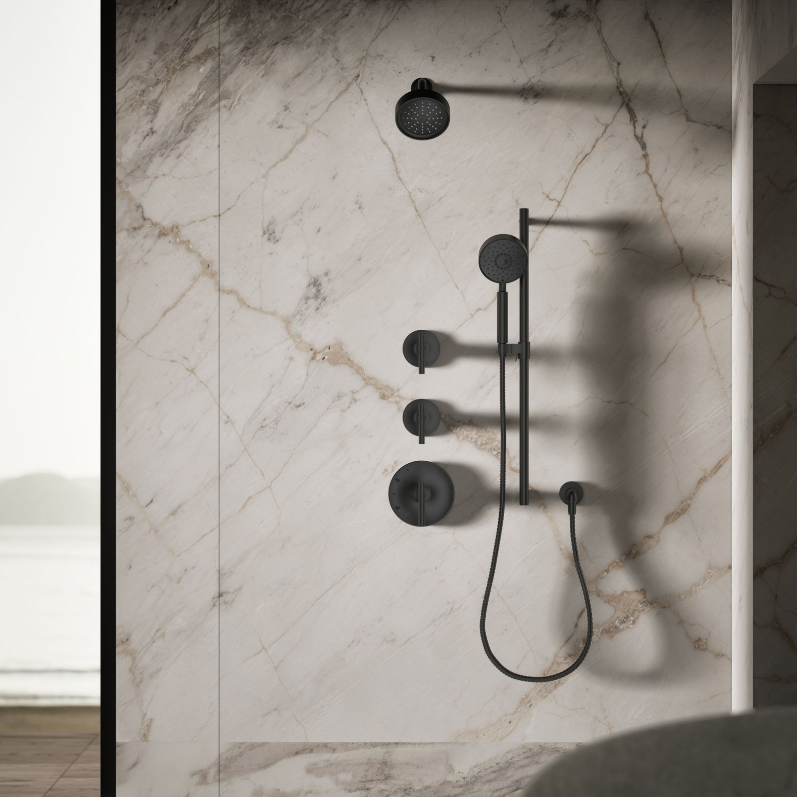 Purist 2.5 GPM Fixed Shower Head, Matte Black