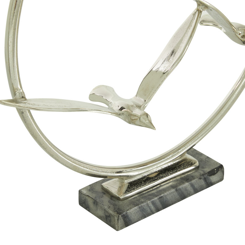 Sculpture Amauri en aluminium, Argent