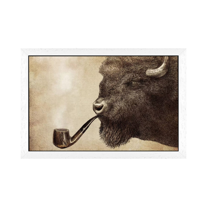 Big Smoke by Eric Fan - Floater Frame Print on Canvas, White Framed , 66.04 cm H x 45.72 cm W