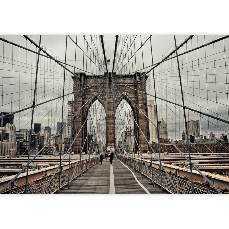 Modern City Buildings Border, 66" L x 96" W
