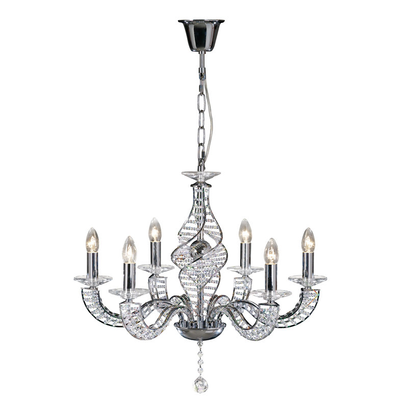 6 - Light Candle Style Chandelier