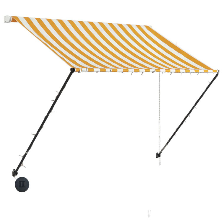 Dakota Fields 200cm W x 150cm D Fabric Cover Retractable Patio Awning