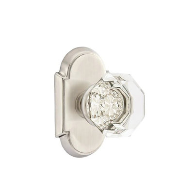 Privacy Old Town Clear Knob with # 8 Rose