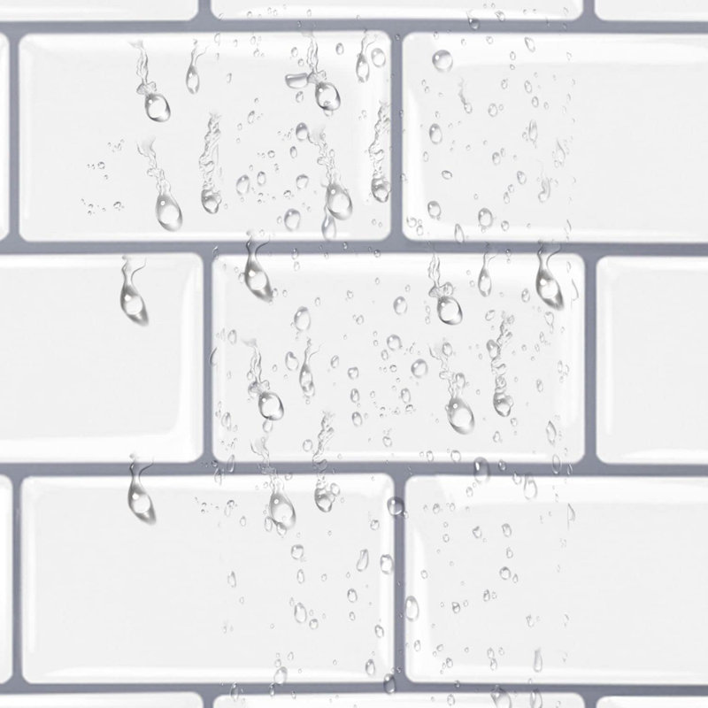 10Pcs Peel and Stick 1.2mm Wall Paneling, White