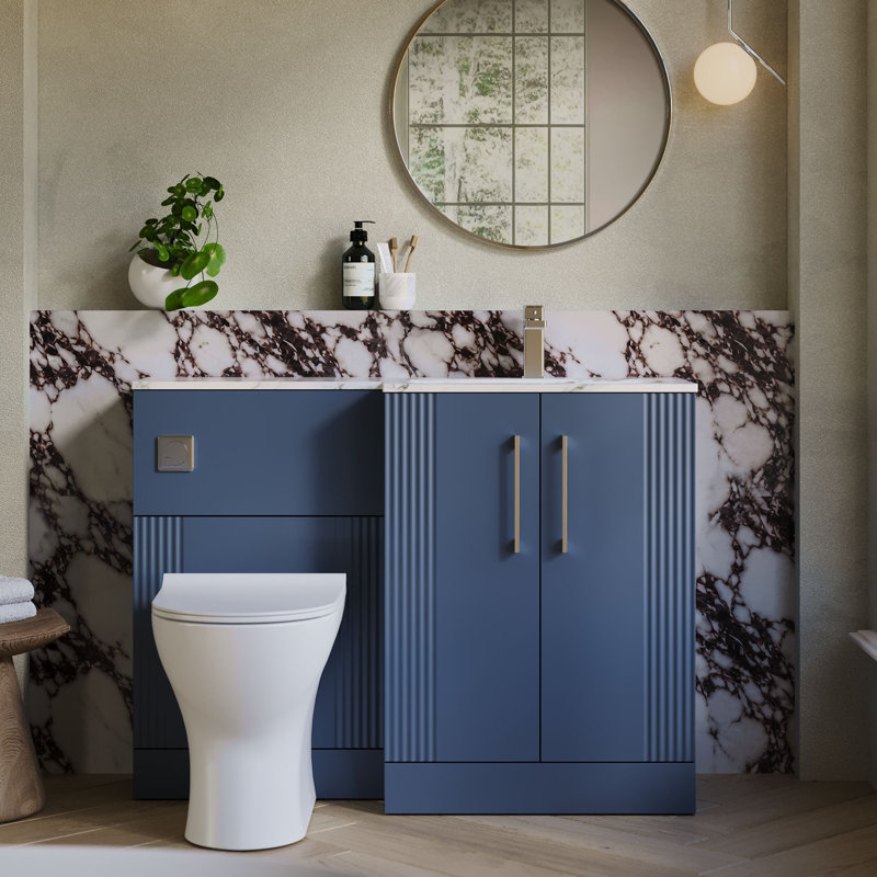 Deco 1105 mm Bathroom Vanity, Satin Blue
