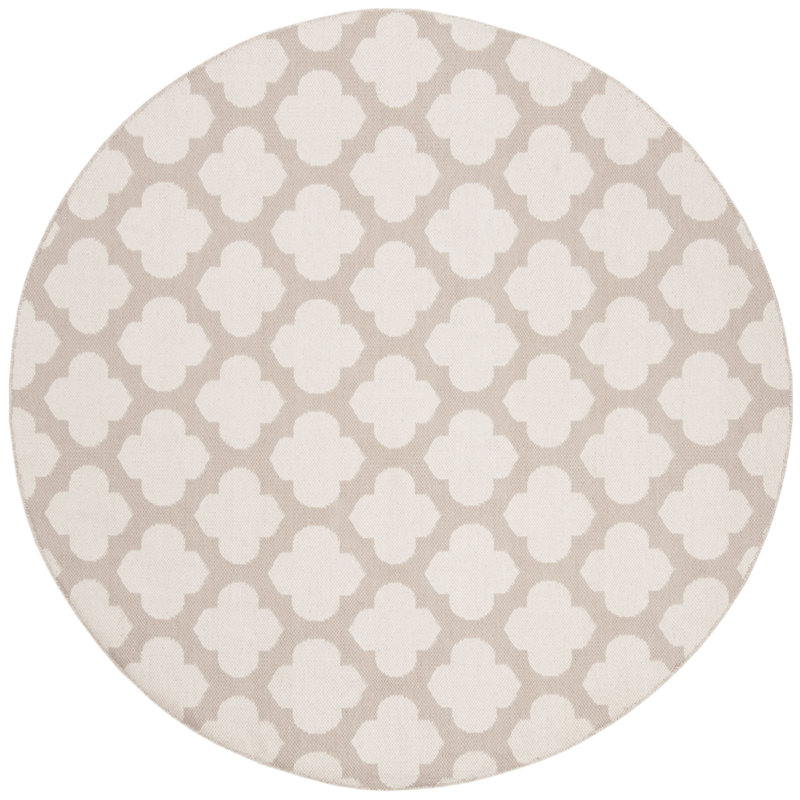 Tapis en coton tissé à la main Romona, Rond 6 pi