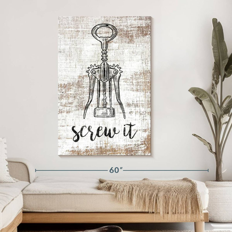 «Turn It Bar» sur toile, H 48 po x l 32 po x P 1,25 po