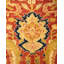Tapis unique noué à la main de 6 pi 2 po x 8 pi 9 po Georgetown - orange
