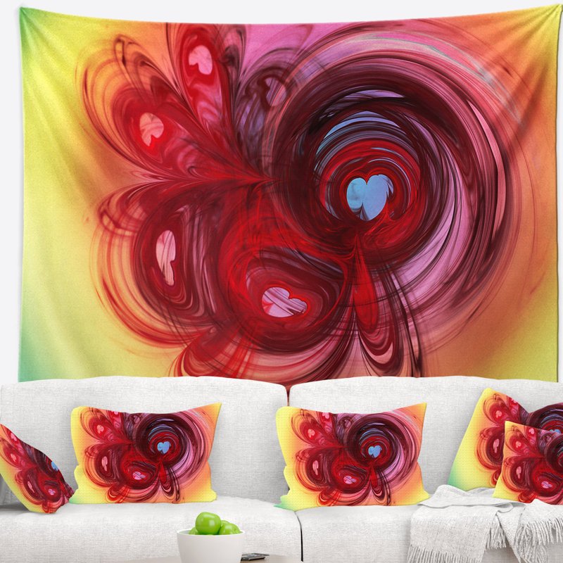 Tapisserie «Corwin Waves Around the Hearts», H 78 po x l 92 po
