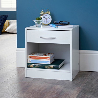 Kigar 37cm W Manufactured Wood Bedside Table