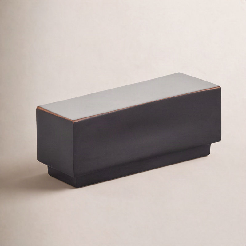 Urban Modern Rectangular Knob, Oil Rubbed Bronze