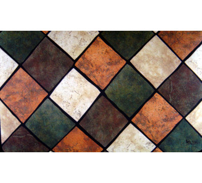 Tapis d'entrée antidérapant 30 po x 18 po Tiles