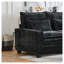 Canapé d'angle en L de 251 cm avec pouf amovible, canapé moderne 4 places en chenille noire
