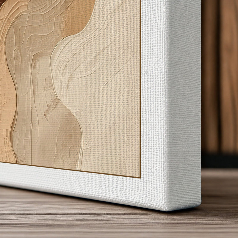 Earth Forms Minimalist - Wrapped Canvas, 36x24 - 91.4 x 61.0 cm, White Border
