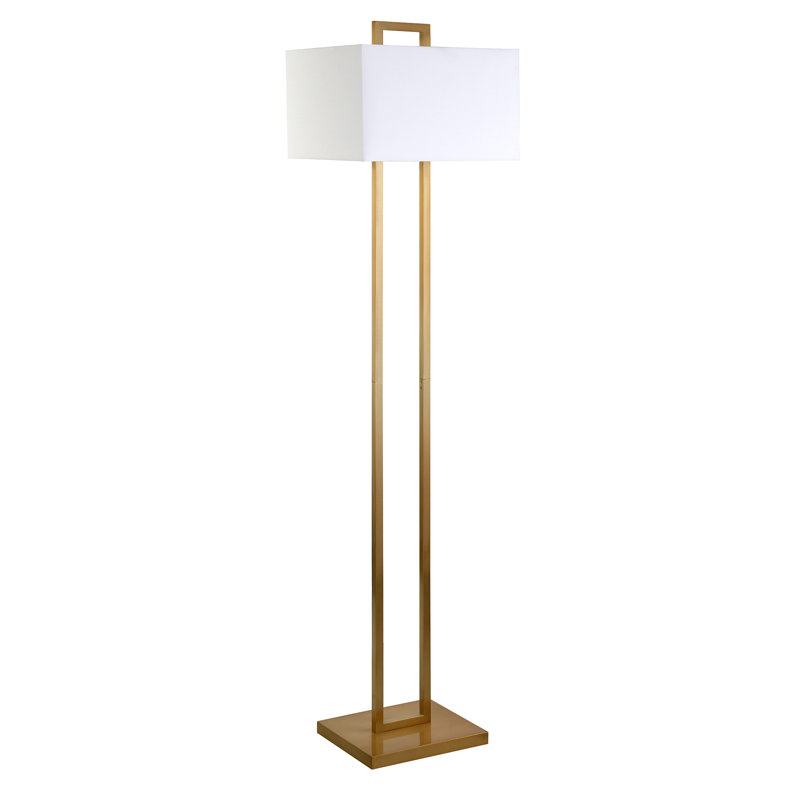 Lampe sur pied H 68 po Ronny, Laiton