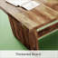 Table de conférence industrielle, bureau de direction, bureau d'ordinateur en bois