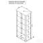 Vitrine blanche à 5 tablettes