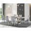 Chaise d'appoint Oniyah en argent gris