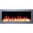 Litedeer Homes Latitude II ZEF48X 48" Smart Electric Fireplace | Ultra-Slim Wall Mounted & Recessed White Frame | HD Multi-Flame, Breathing Logs with Crushed Ice Rocks Decor, App Control