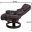 Fauteuil inclinable de massage 8 points avec repose-pieds, fauteuil inclinable chauffant en cuir Scratch Cat, base en bois courbé