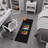Coke Man Cave Bedroom Kitchen Coca-Cola Multi Bottles Non-Slip Area Rug, Multi/Black-1611627181