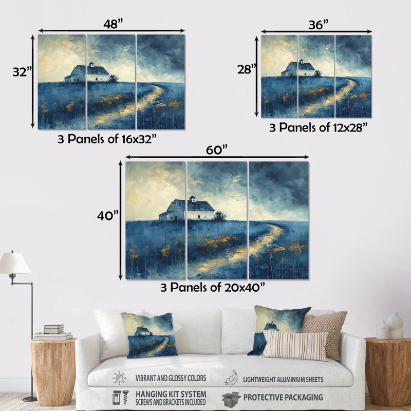 Naomi - Barn Wall Decor Set, 28" H x 36" W, No Framed