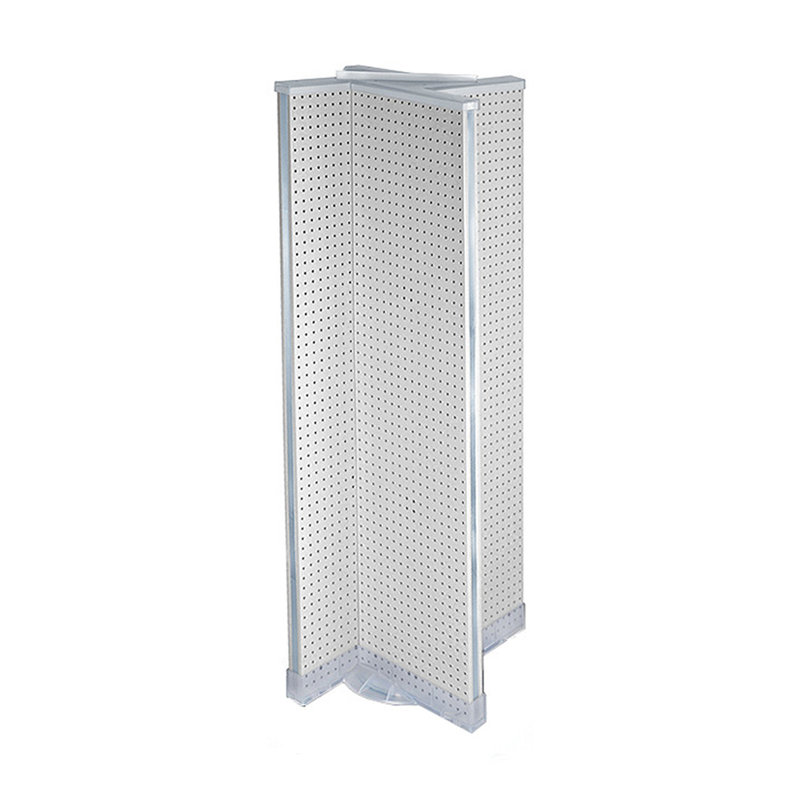 Présentoir de plancher en pin sur une base pivotante. Support à roulettes. Taille du panneau: l 16 po x H 60 po