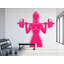 Adhésif décoratif pour la condition physique des femmes: art d'entraînement de gym, Motivation 379DRE-474774201-474774359