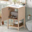 Ensemble de meuble-lavabo sur pied 20 po avec lavabo en céramique, ensemble de meuble-lavabo simple autoportant avec porte à fermeture douce