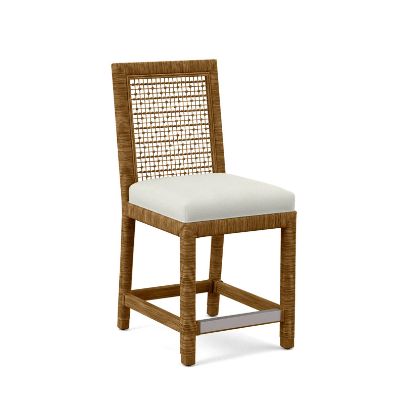 Tabouret de comptoir 24 po Scotia Glinda, La Havane, Gris de base 0317-83
