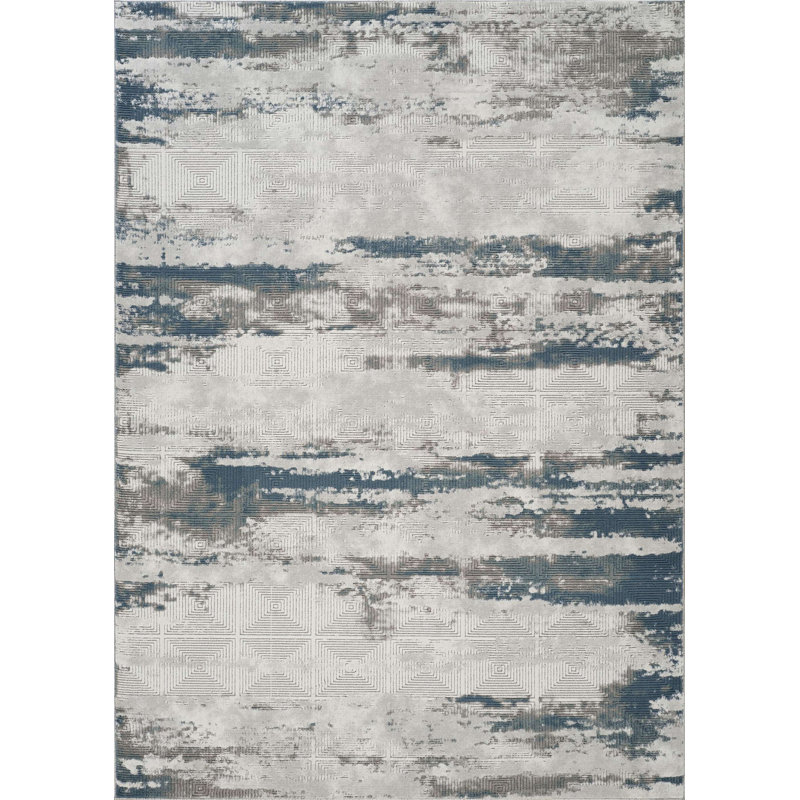 Gray Area Rug, Rectangle 7'10" x 10'6"