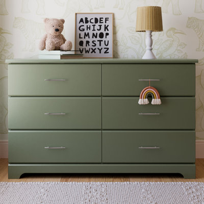 Commode double à 6 tiroirs Brookside