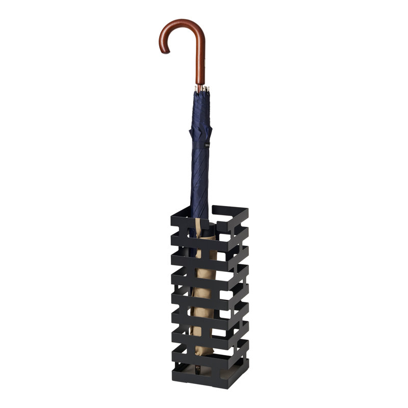 Brick Yamazaki Home Umbrella Stand, Storage For Umbrellas & Walking Canes, Steel,  Holds 8 umbrellas, Black