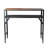 Harel Pine Rectangular Solid Wood Top with Steel Base Dining Table