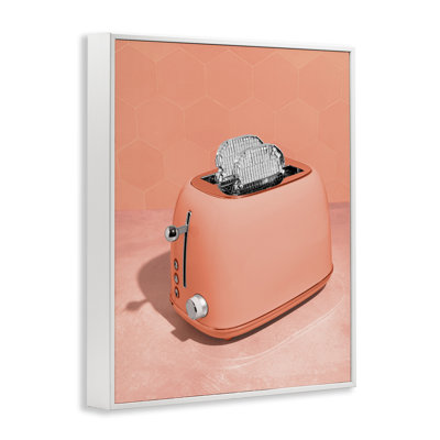 Giclée encadrée Disco Toast over Orange, design par Lish Creative