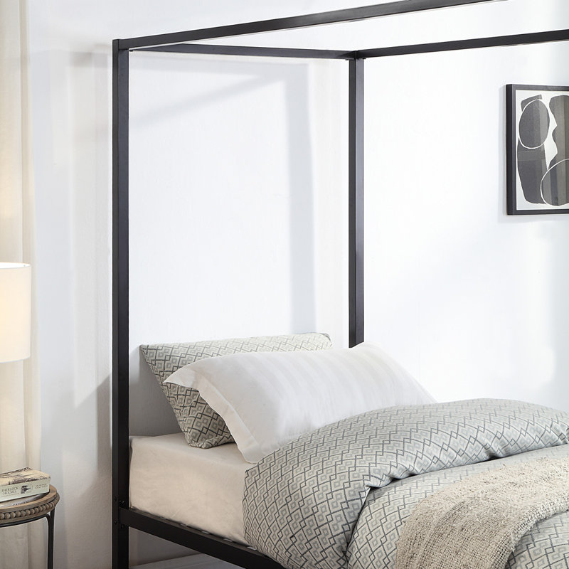 Bedoya Metal Bed, Black, Single (3')