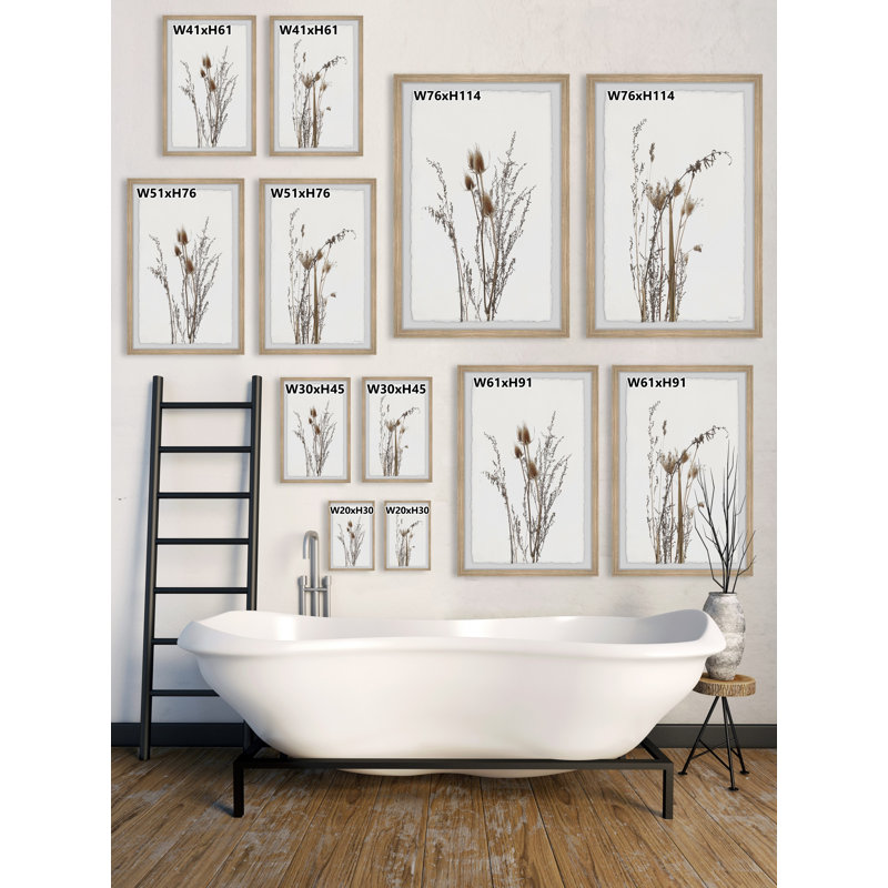 Wild Autumn Flowers by Marmont Hill - 2 Piece Single Picture Frame Painting Set, 45" H x 38" W