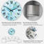 Horloge murale moderne Turquoise Marble-1110862619