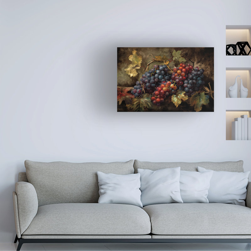 Art sur toile Sasha Grapes IV, H 12 po x l 19 po