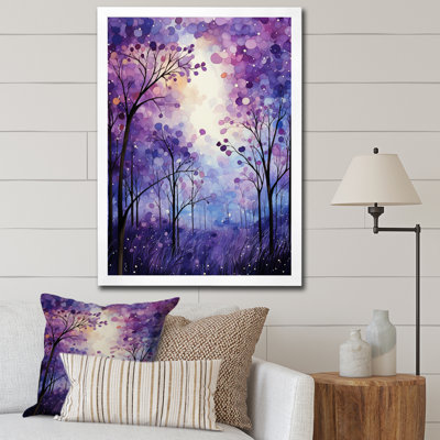 Macmahon Violet Serenade - Abstract Canvas Print Wall Art