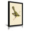 Oiseau vert rétro, impressions sur toile, art mural avec cadre noir, 12 po x 18 po pour chambre à coucher et bureau
