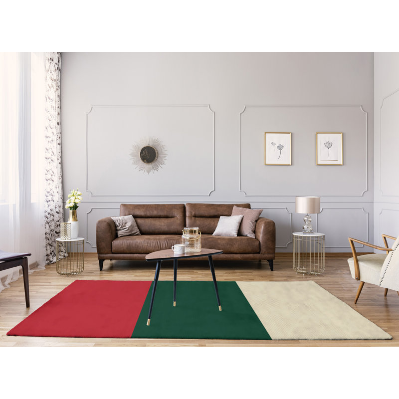 Vert forêt tissé à plat, Rectangle 9 pi x 12 pi