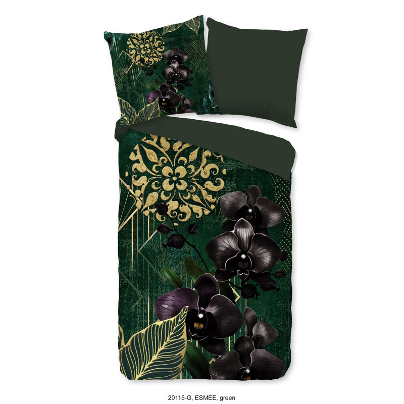 Cotton Abstract Duvet Cover with Pillowcases, Double Duvet Cover + 2 Standard Pillowcases