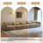 Maelina 5 - Piece Upholstered Camel Corduroy Modular Sectional Sofa with Pillow Back and Solid Wood Legs-268349936-244594887