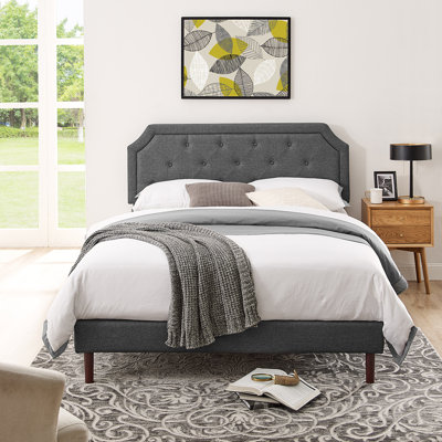 Tilson Tufted Upholstered Low Profile Platform Bed