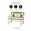 Banc de parc de camion en métal réutilisé