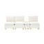 Chic 3 flanelle avec porte-gobelets et option de rangement fonctionnel Compartiment élégant pour le salon