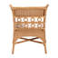 Fauteuil bohémien en rotin miel clair